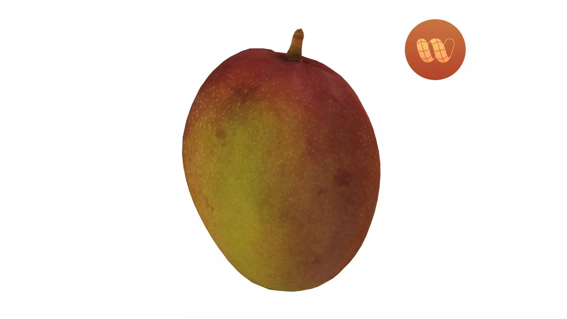 Tommy Atkins Mango - Real-Time Scanned Low-poly 3D model_0