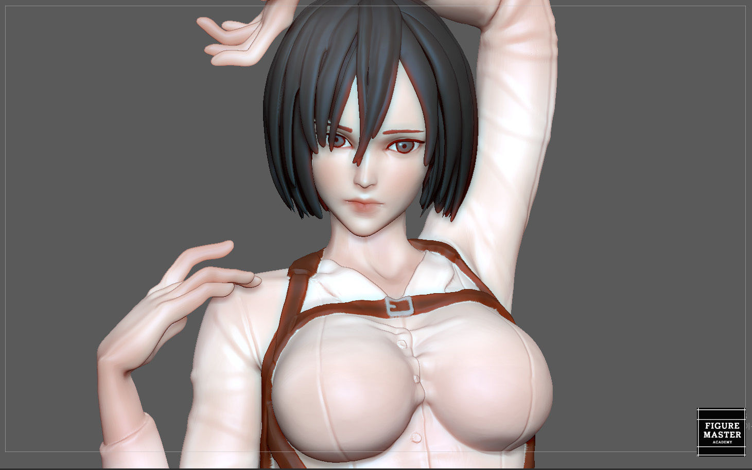 MIKASA ACKERMAN ATTACK ON TITIAN ANIME GIRL CHARACTER 3D print model_5