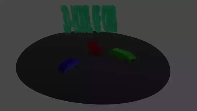 3D model of cars low poly