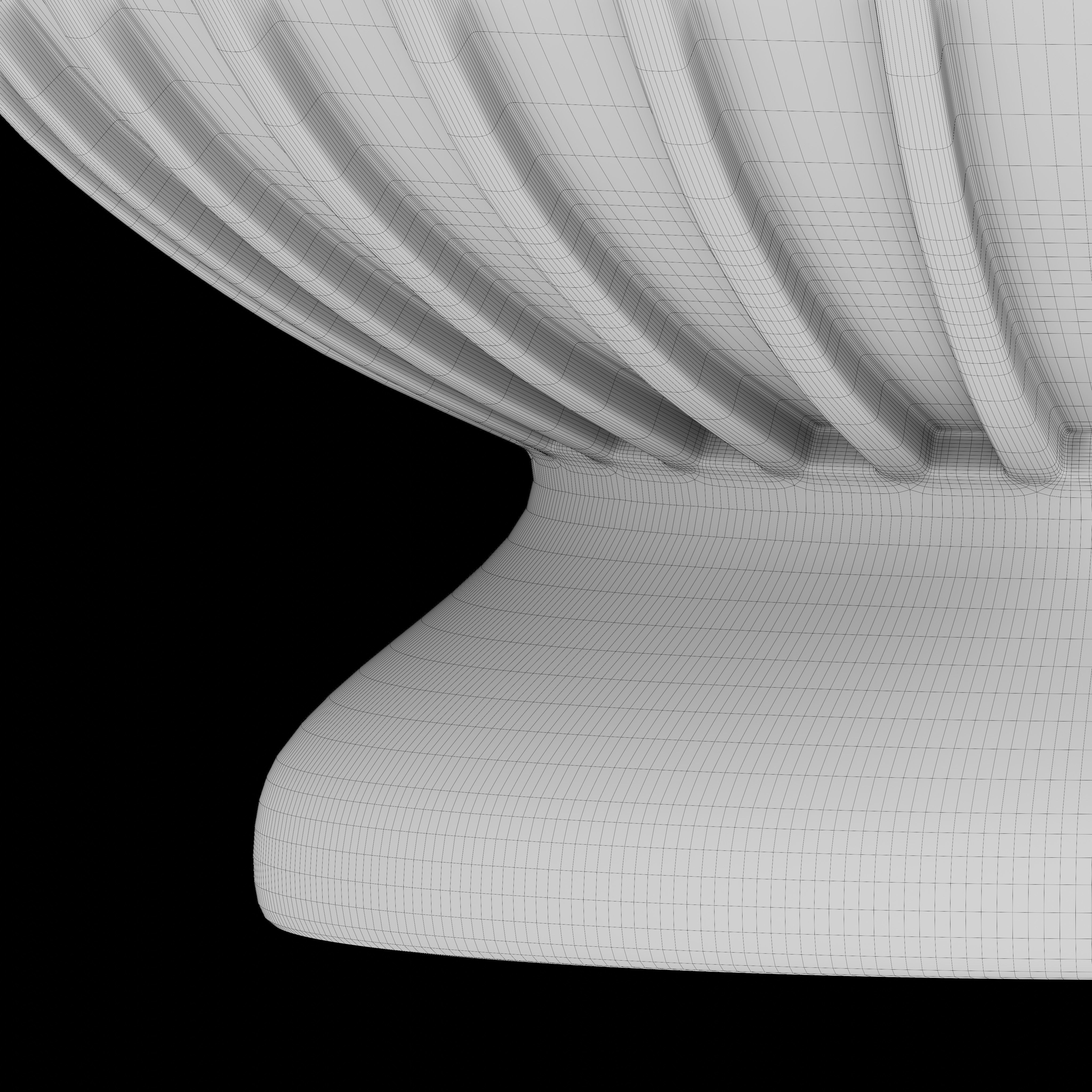 Fluted teacup 3D model_7