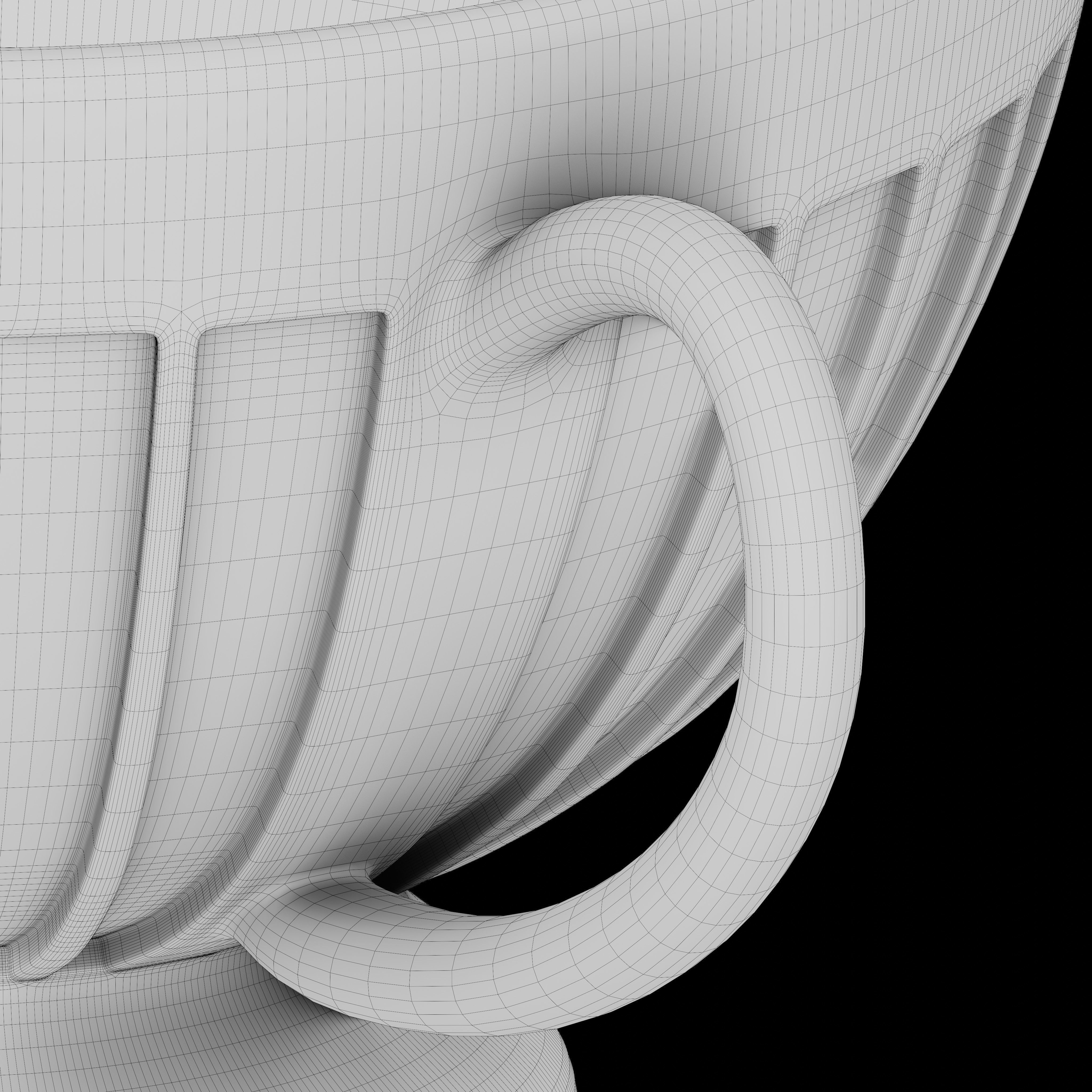 Fluted teacup 3D model_6