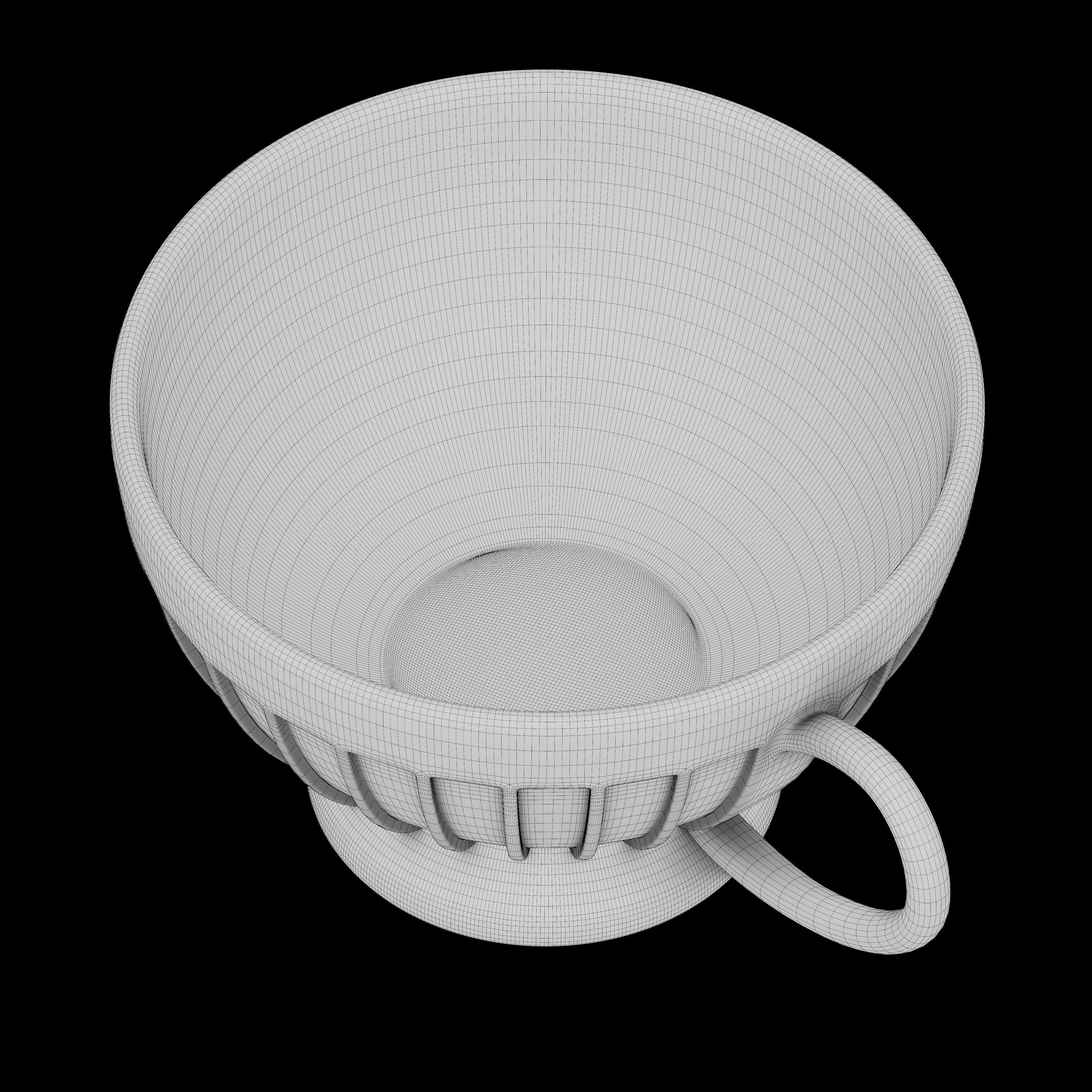 Fluted teacup 3D model_5