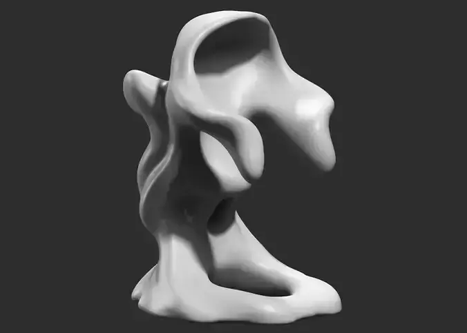 Modern Abstract Decorative sculpture 3d print model 59