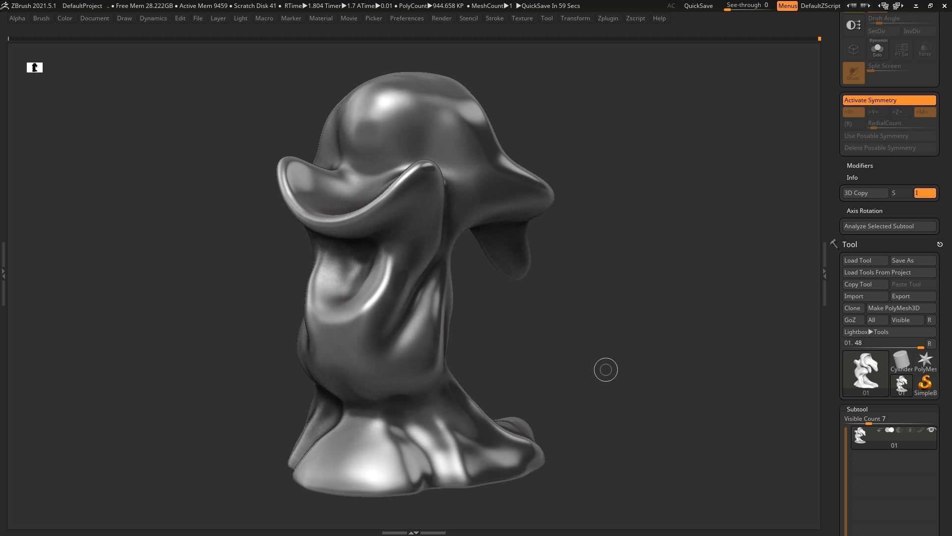 Modern Abstract Decorative sculpture 3d print model 59 3D print model_9