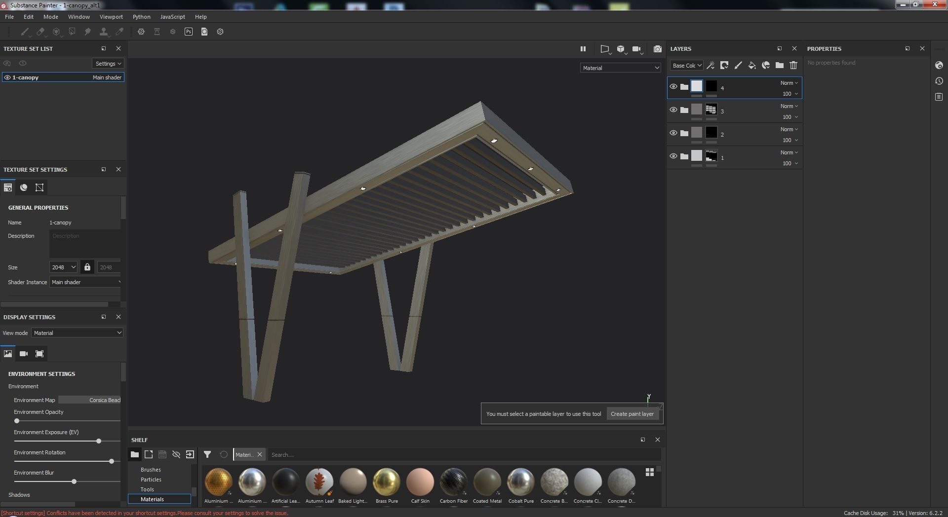 Canopy 1A Low-poly 3D model_17