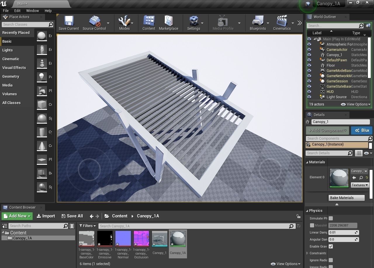 Canopy 1A Low-poly 3D model_18