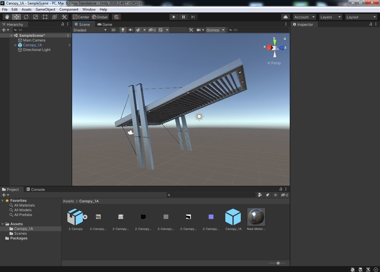 Canopy 1A Low-poly 3D model_16