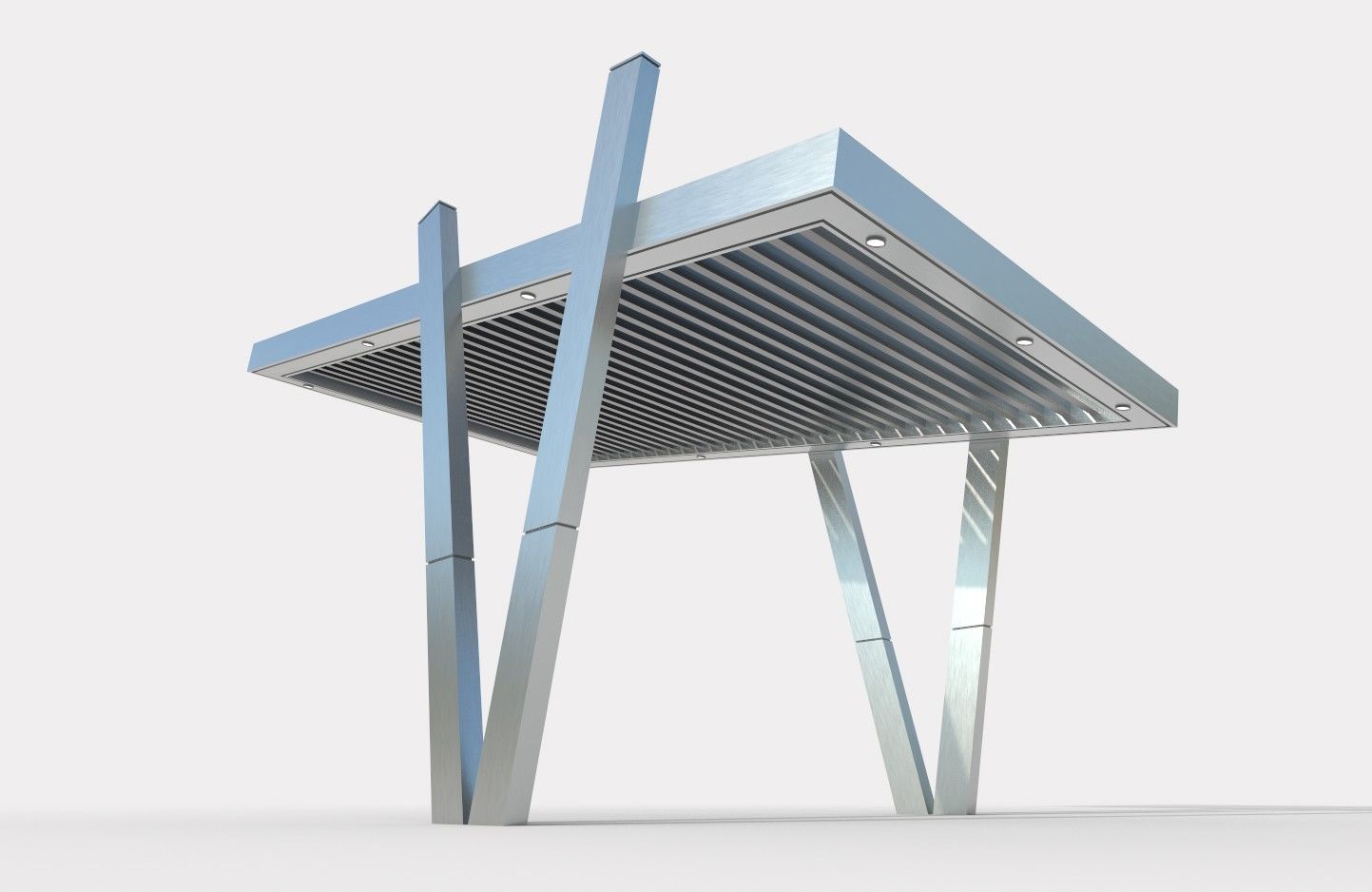 Canopy 1A Low-poly 3D model_1