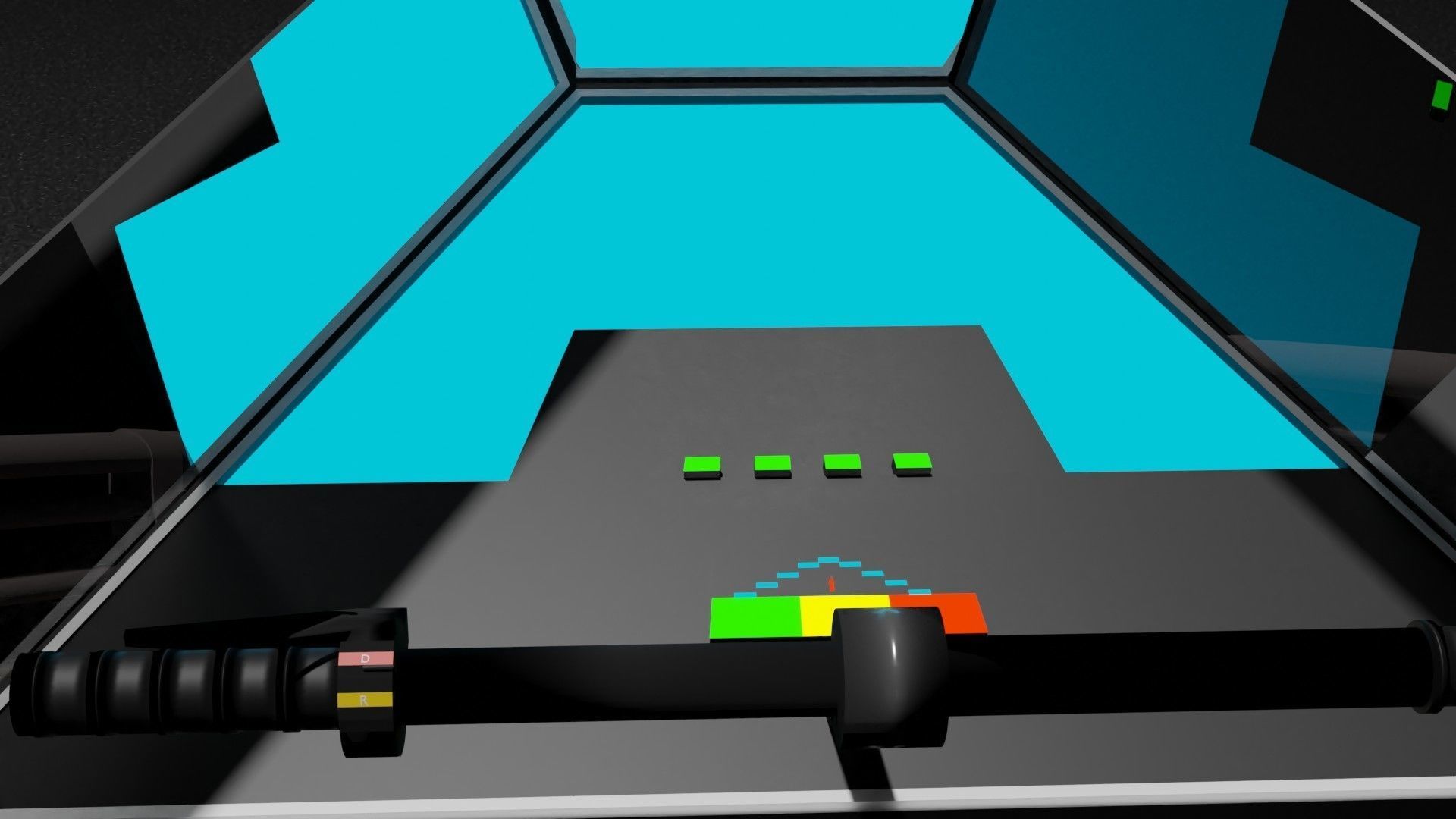 future motorbike Low-poly 3D model_9