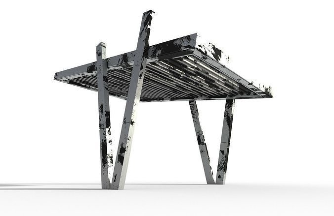 Canopy 1B Low-poly 3D model 4