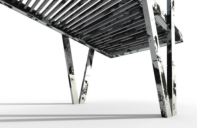 Canopy 1B Low-poly 3D model 7