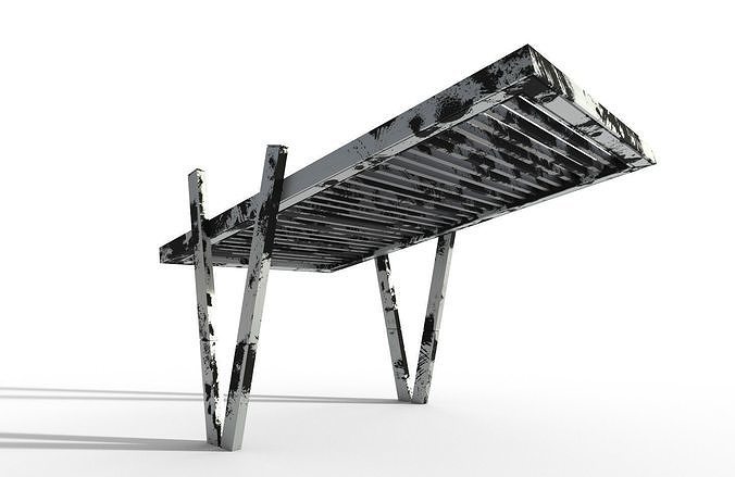 Canopy 1B Low-poly 3D model 5