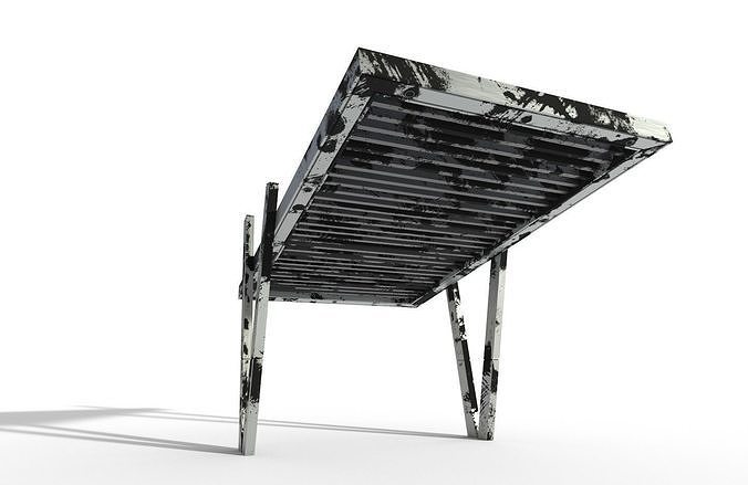 Canopy 1B Low-poly 3D model 2