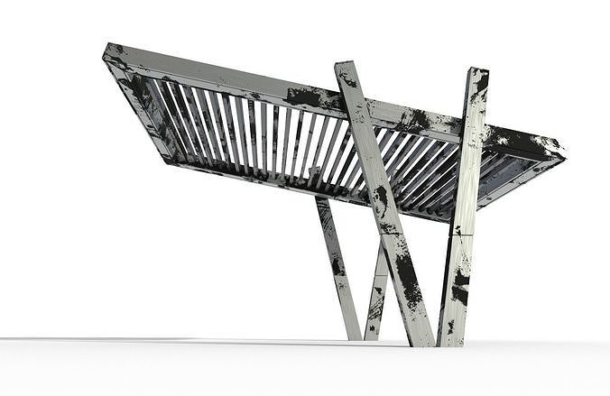 Canopy 1B Low-poly 3D model 6