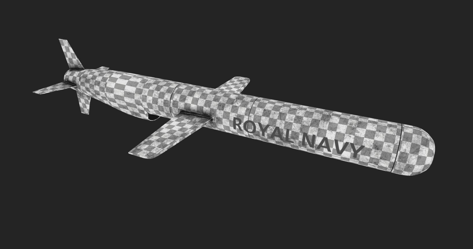 Tomahawk Missile Low-poly 3D model_20