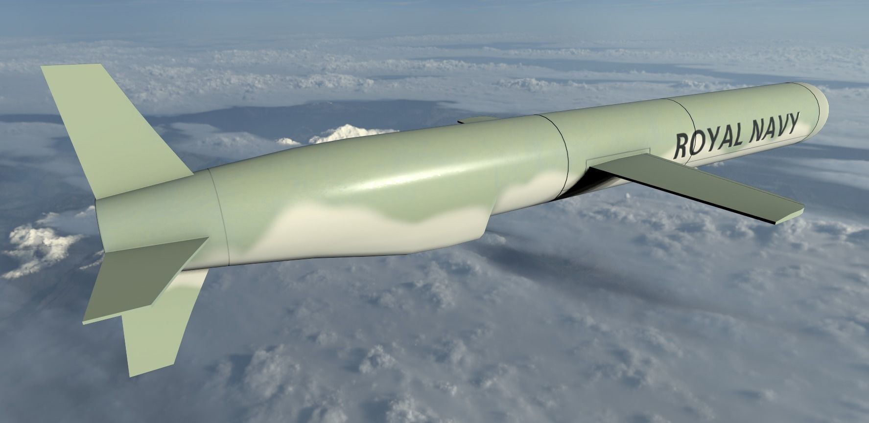 Tomahawk Missile Low-poly 3D model_18