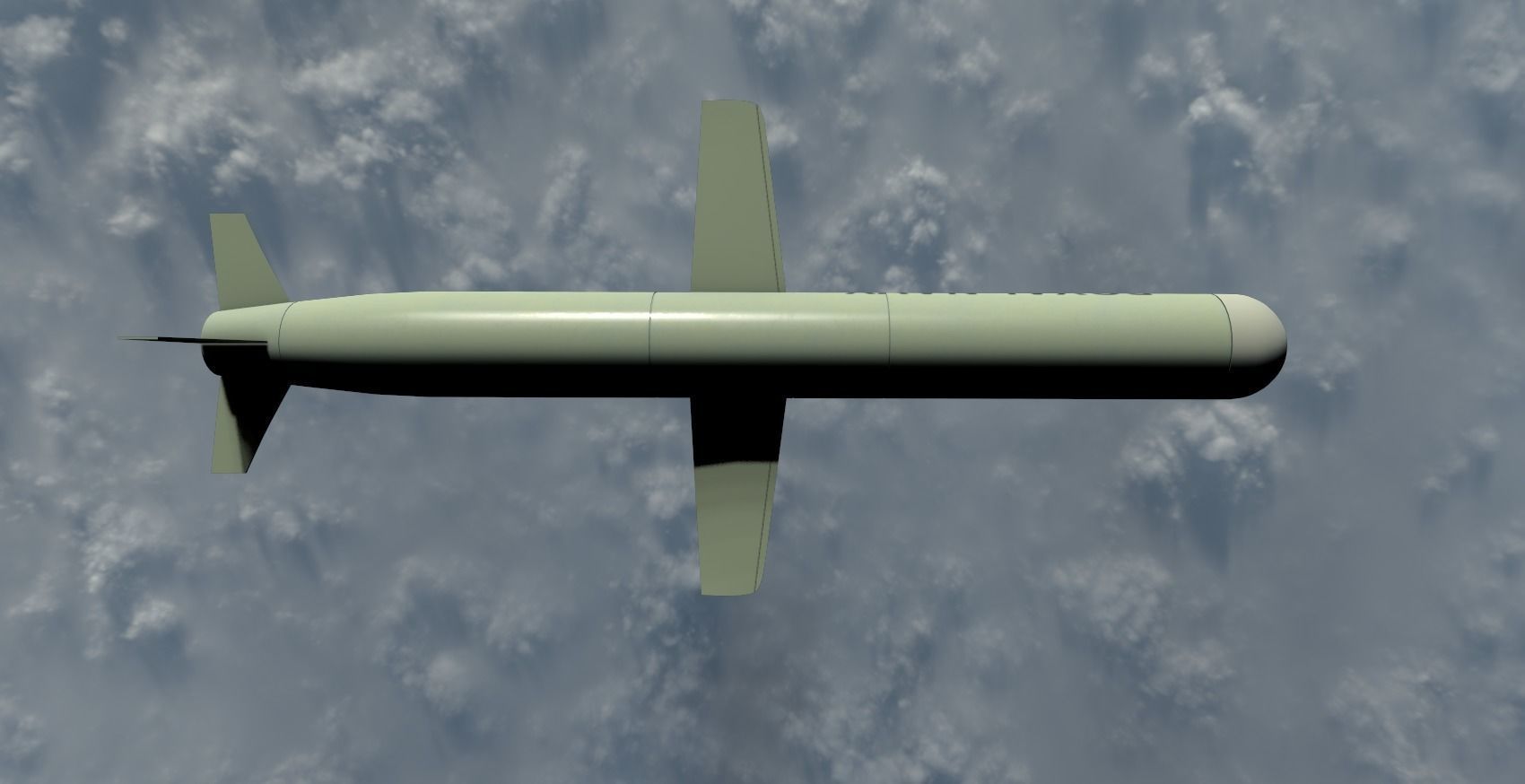 Tomahawk Missile Low-poly 3D model_13