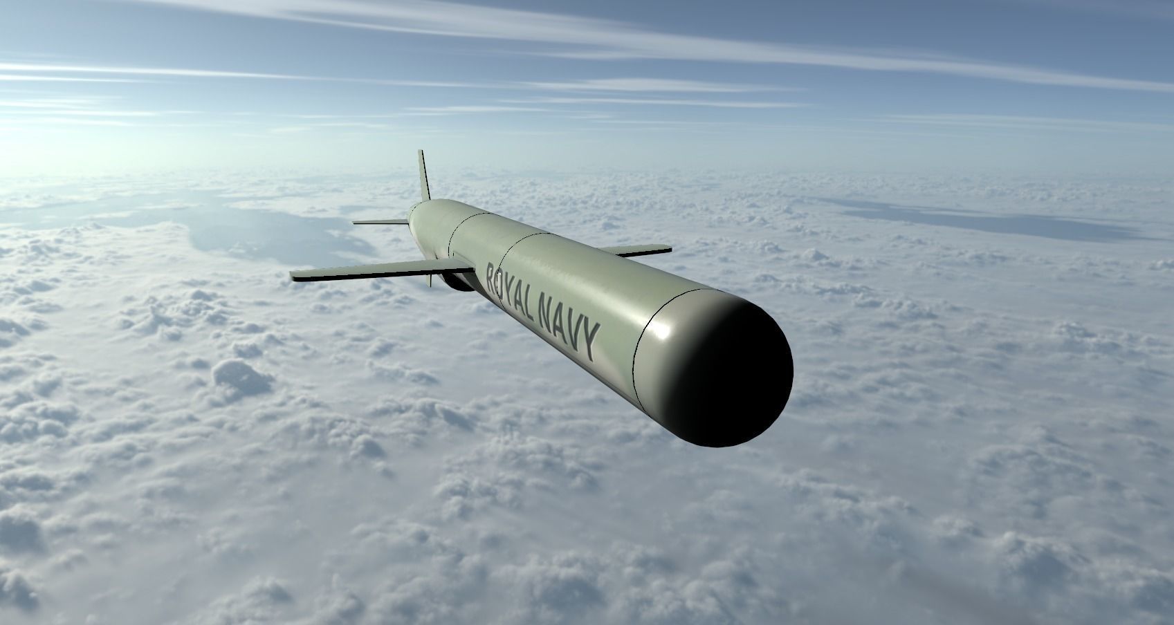 Tomahawk Missile Low-poly 3D model_3