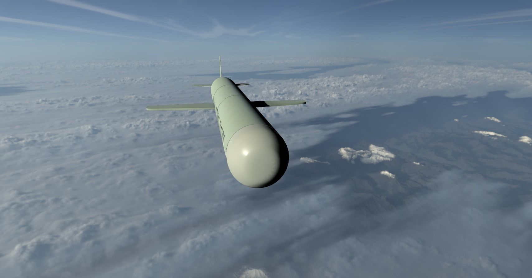 Tomahawk Missile Low-poly 3D model_17