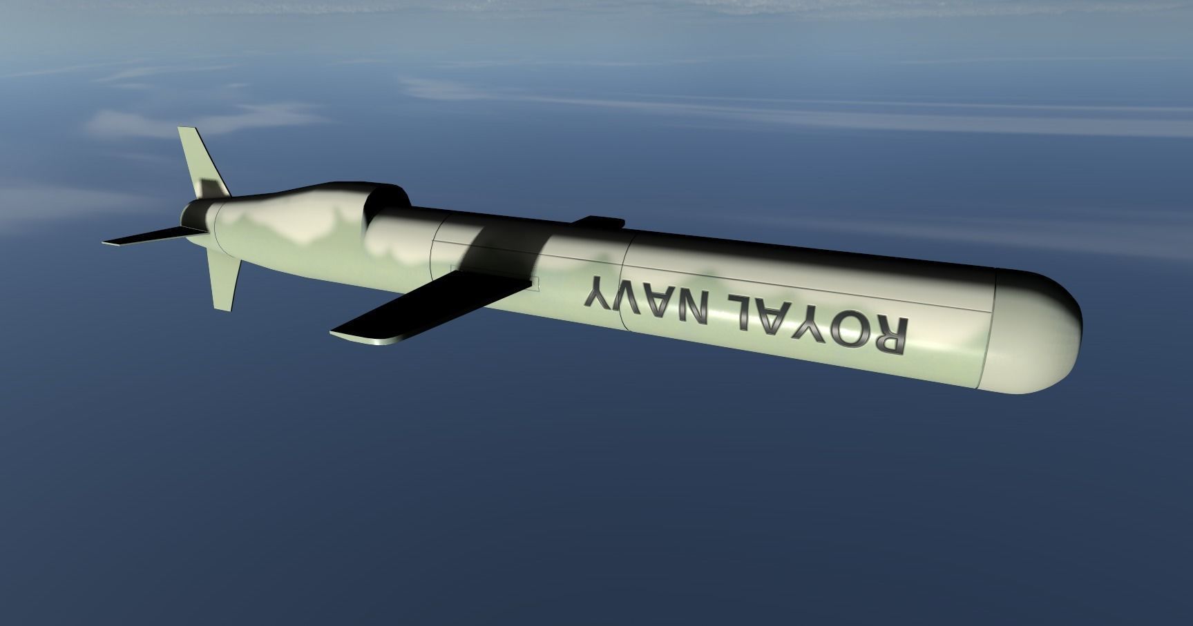 Tomahawk Missile Low-poly 3D model_15