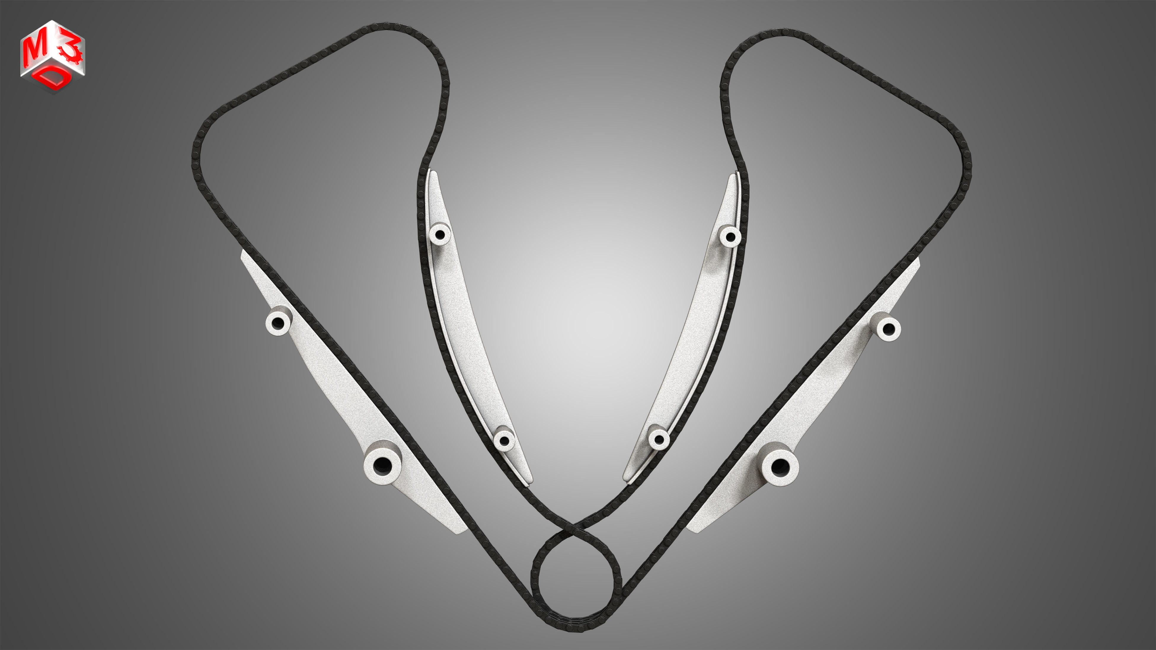 Engine Timing Chains 3D model_9