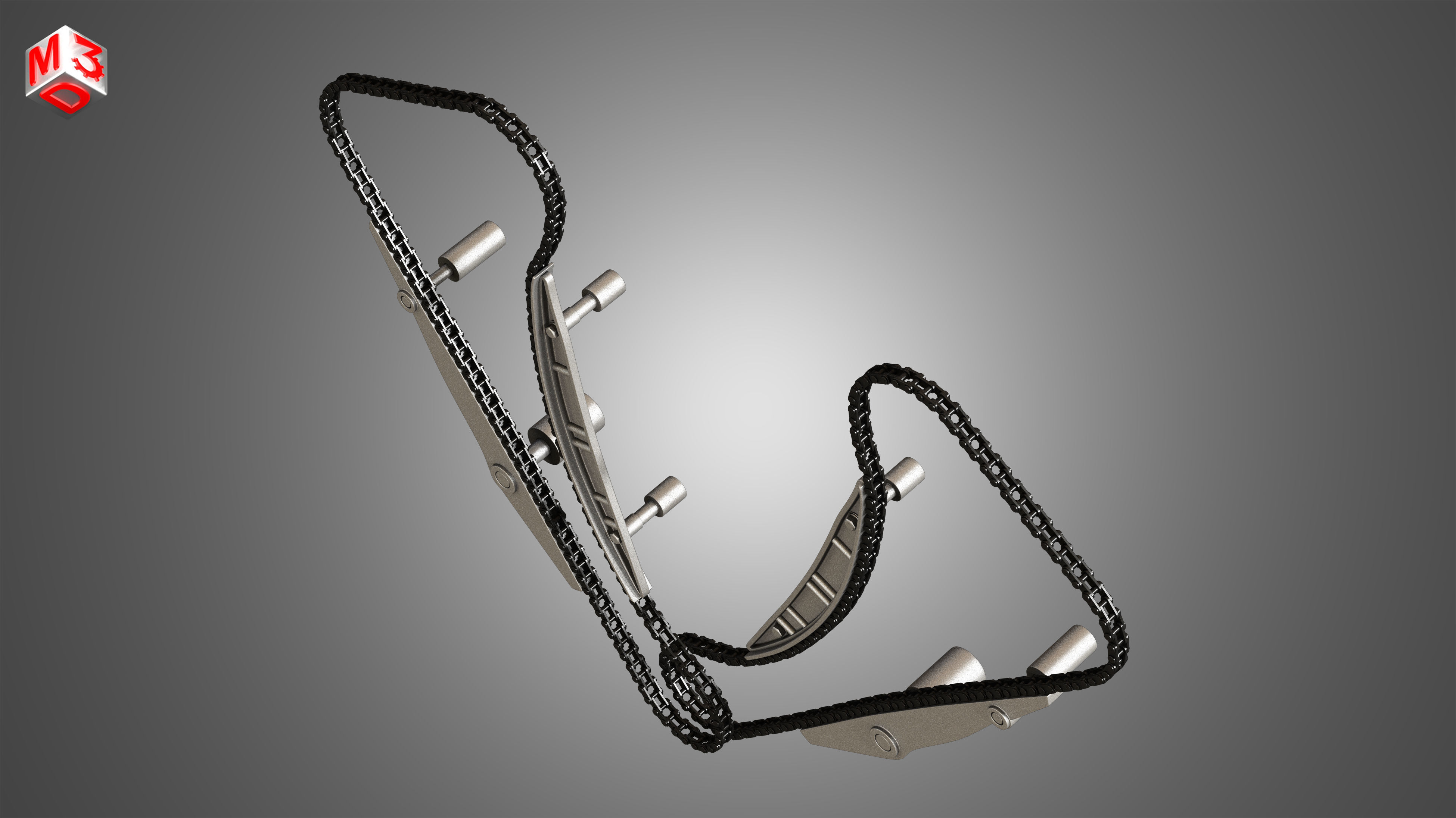 Engine Timing Chains 3D model_4