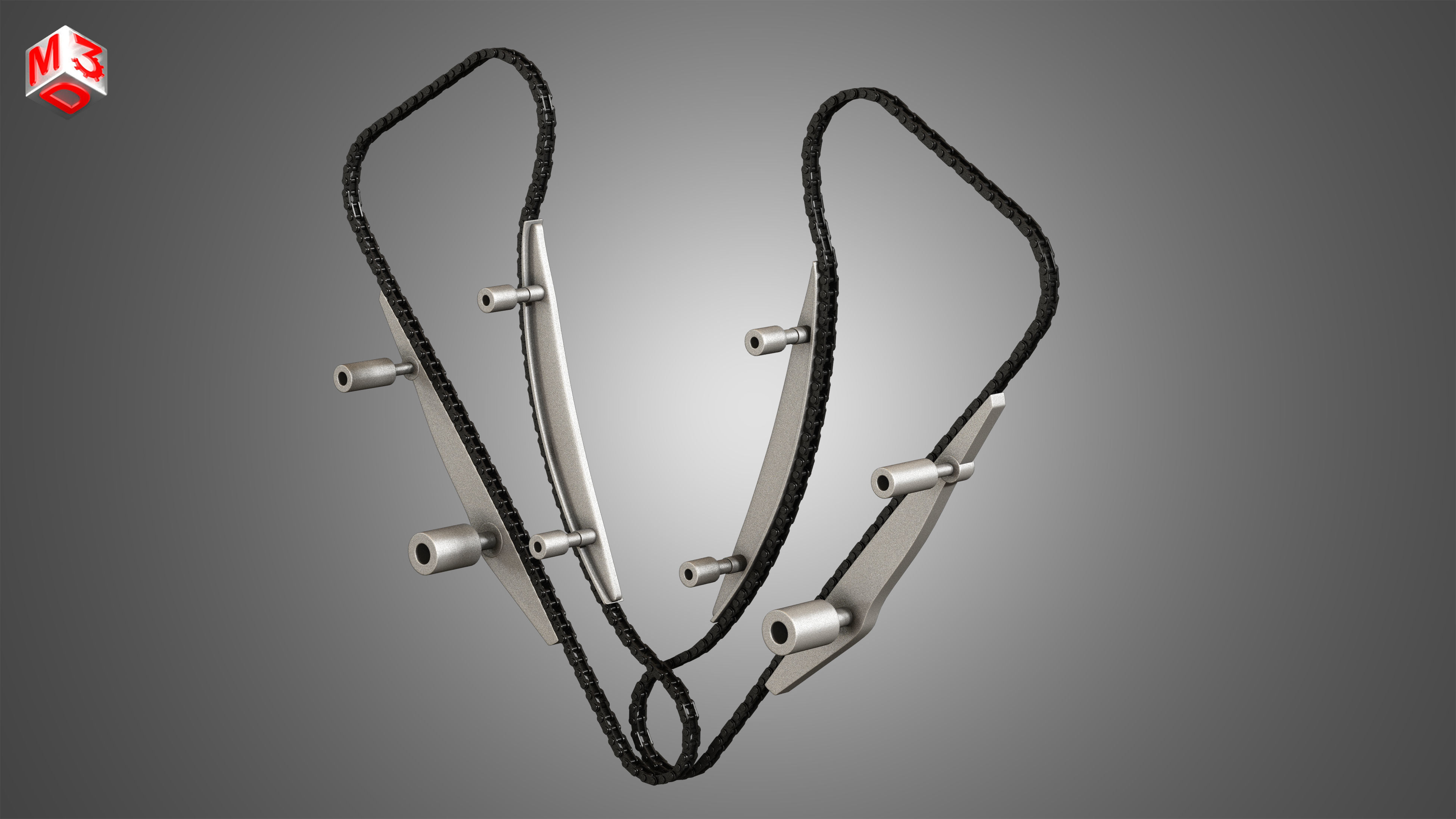 Engine Timing Chains 3D model_3