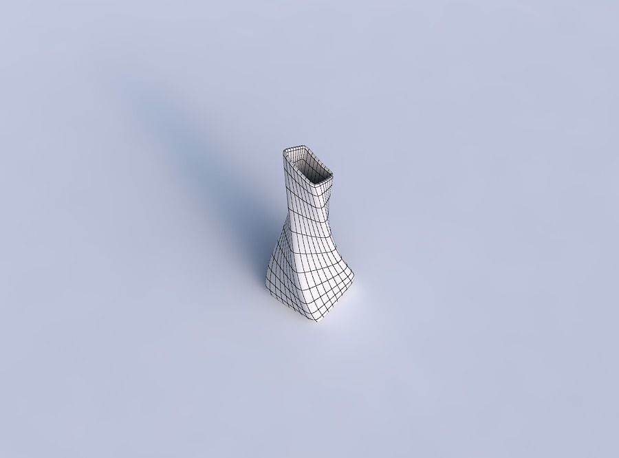 Vase twisted squeezed and bent rectangle 2 smooth 3D print model_6