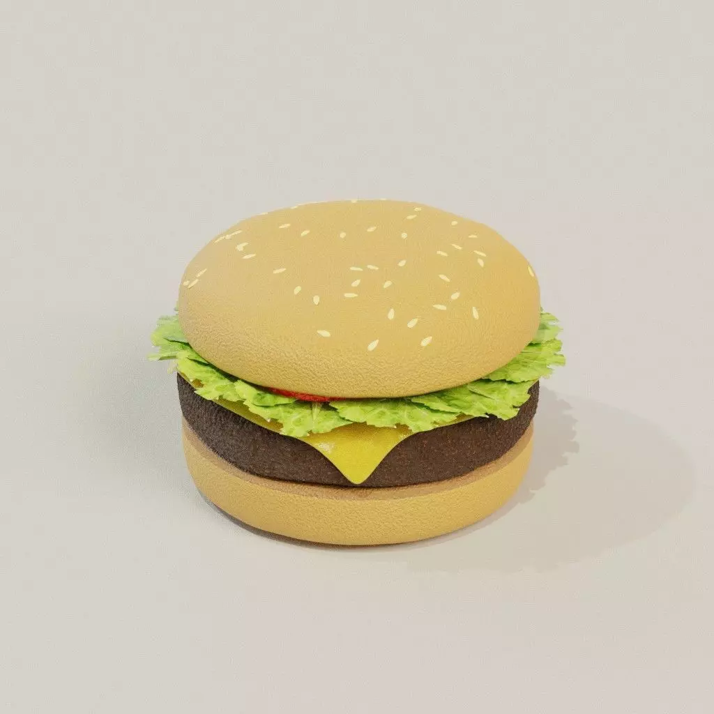 Realistic Burger toy hamburger Free 3D model
