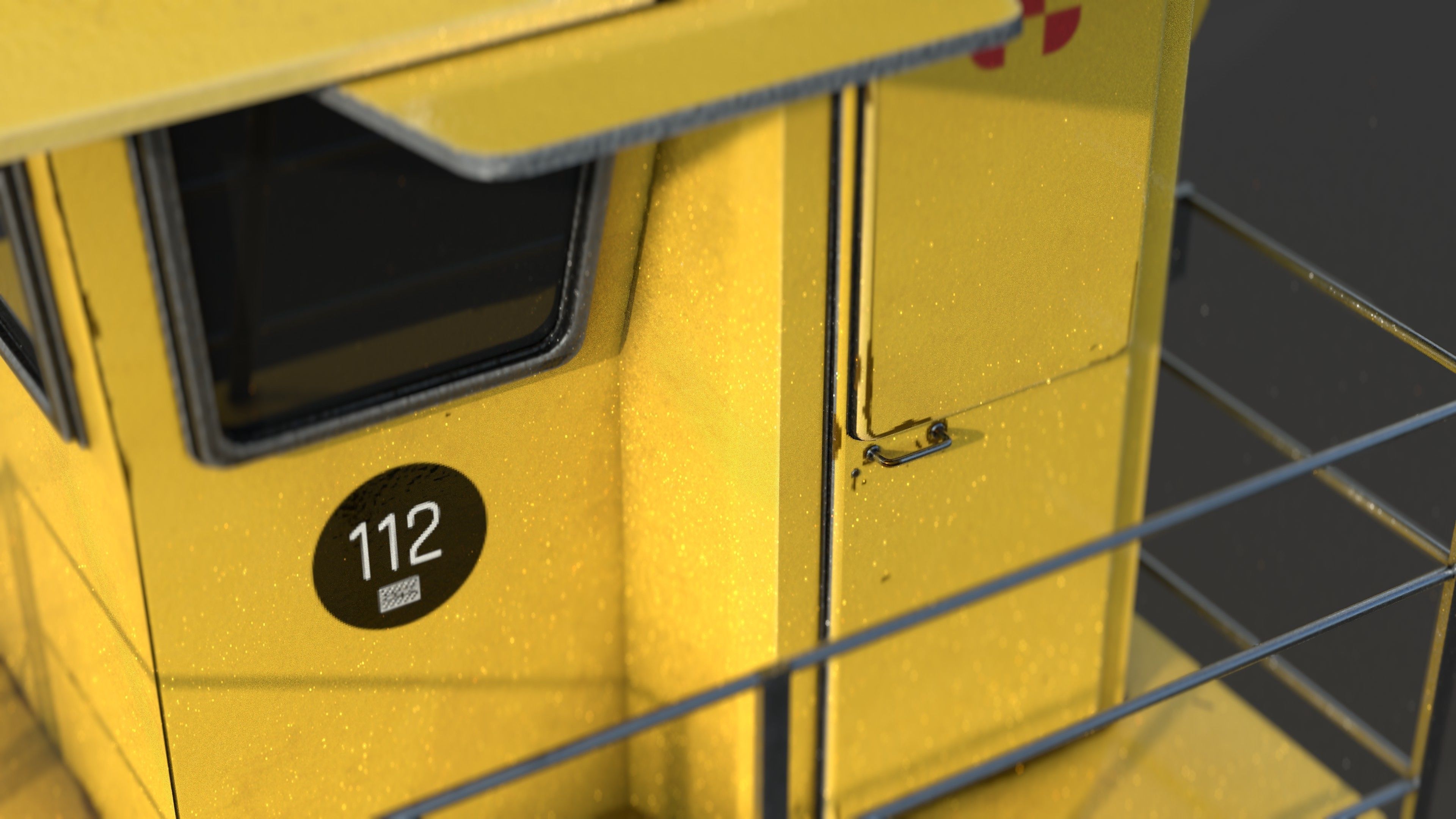 Lifeguard tower Low-poly 3D model_5