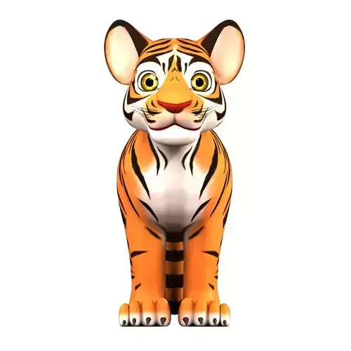 Cartoon Tiger 3D