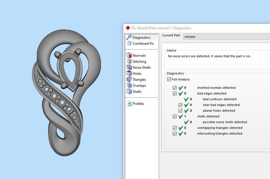 Women earrings with gems CAD 3dm stl 3D print model_10