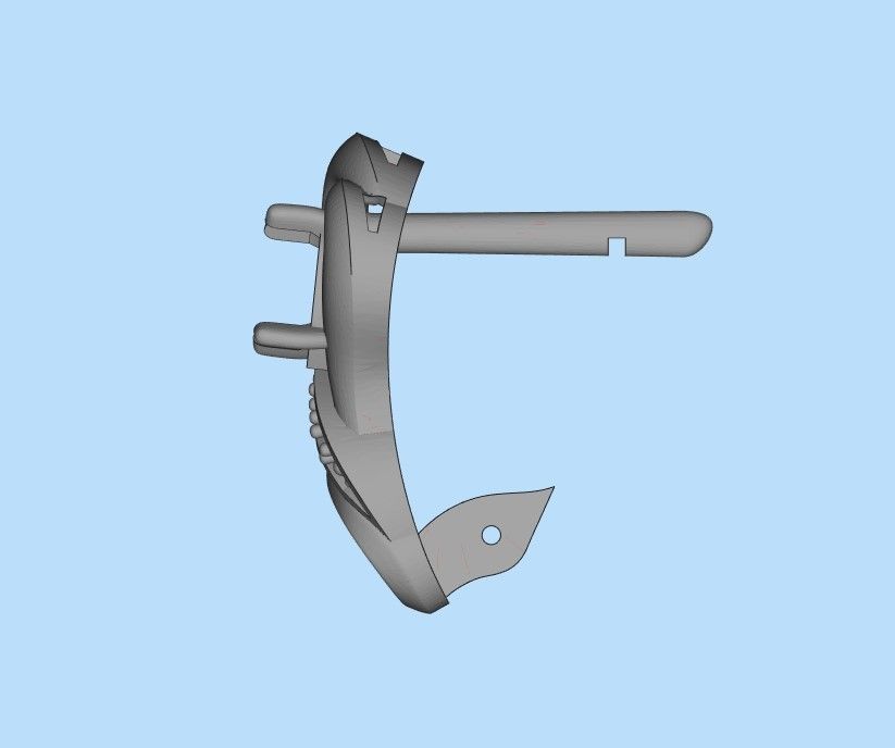 Women earrings with gems CAD 3dm stl 3D print model_37