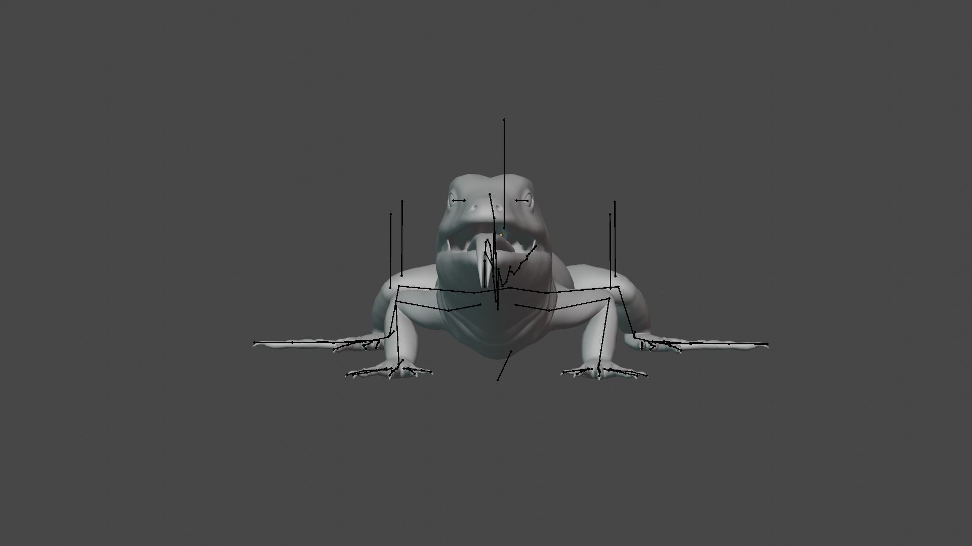 Green Lizard - Podarcis Sicula HQ Low-poly 3D model_15