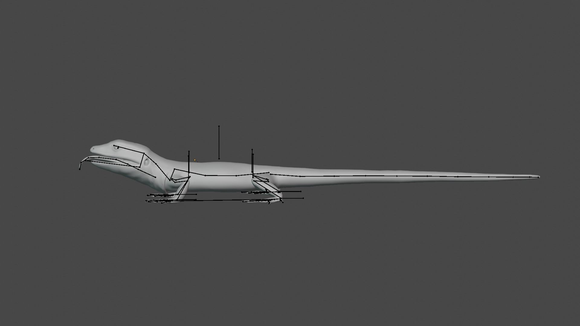 Green Lizard - Podarcis Sicula HQ Low-poly 3D model_11