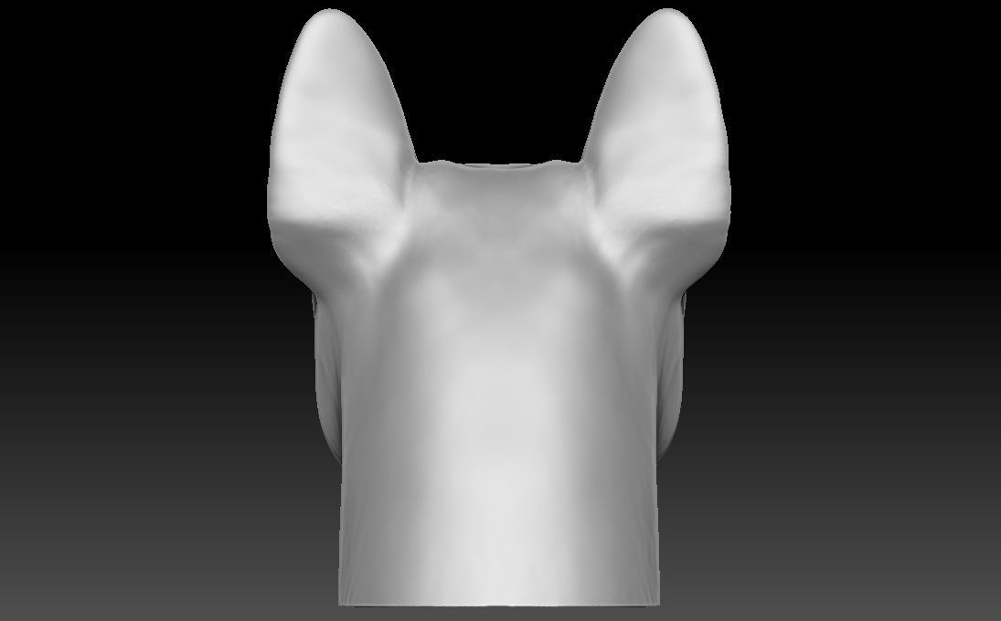 French Bulldog head for 3D printing 3D print model_11