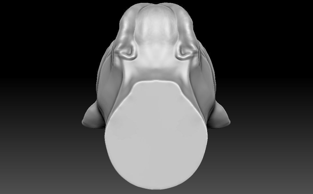 French Bulldog head for 3D printing 3D print model_21