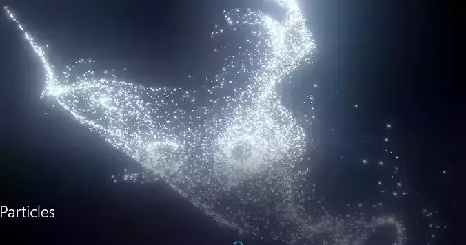Blue and Particles 3D model