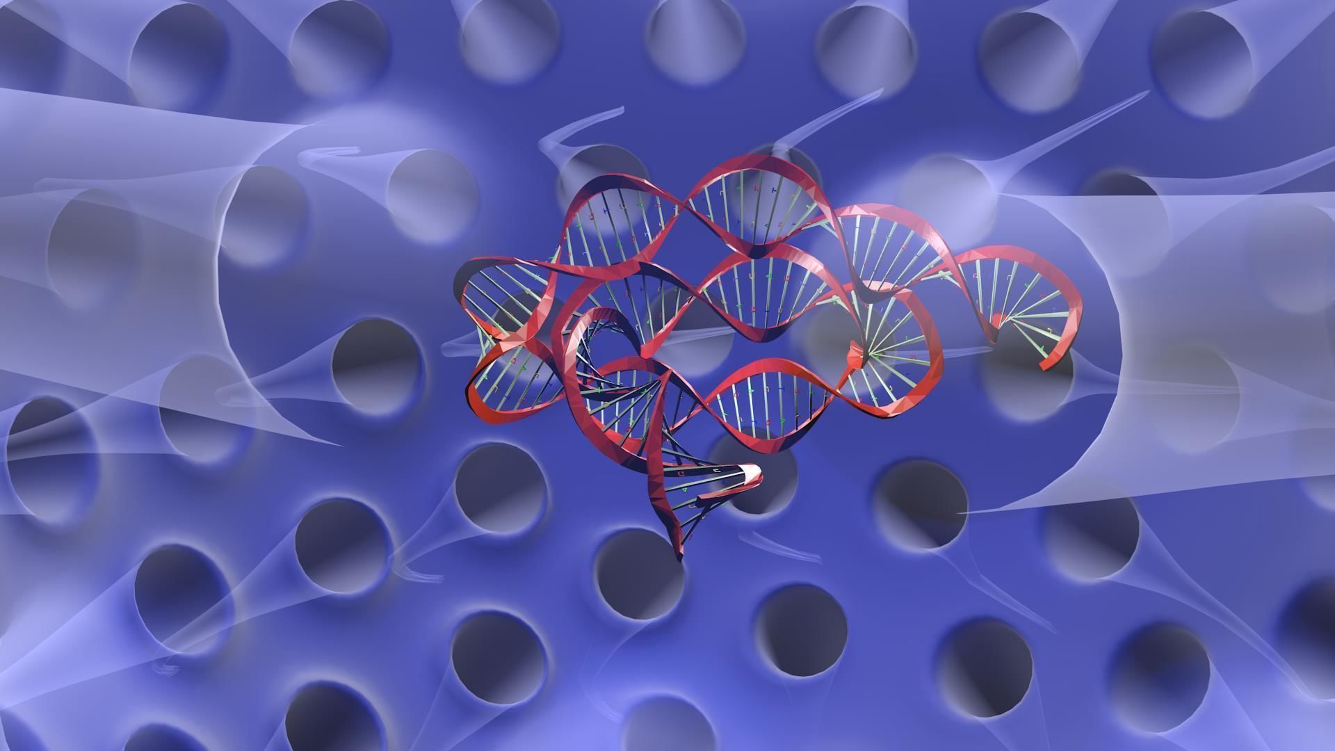 Virus animated with DNA detailed 3D model_4