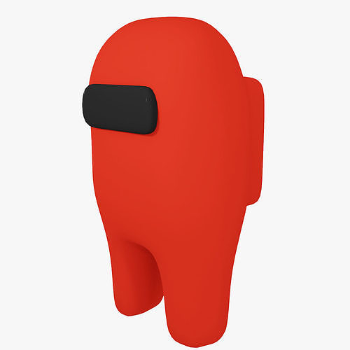 Among Us Low Poly Rigged Character Free low-poly 3D model