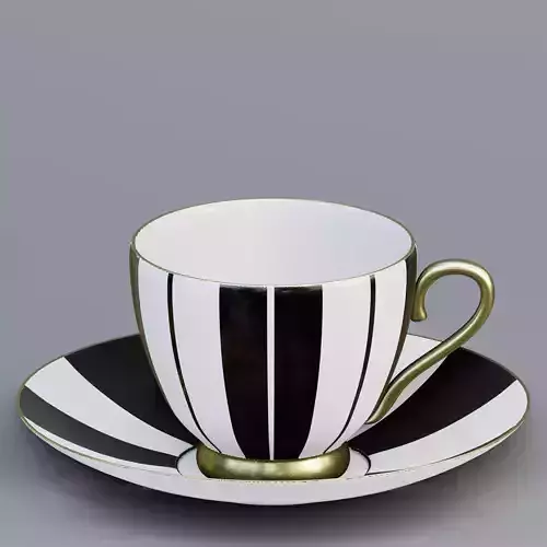 Striped coffee cup