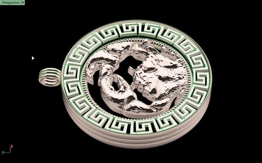 crab pendant - Cancer  3D print model_21