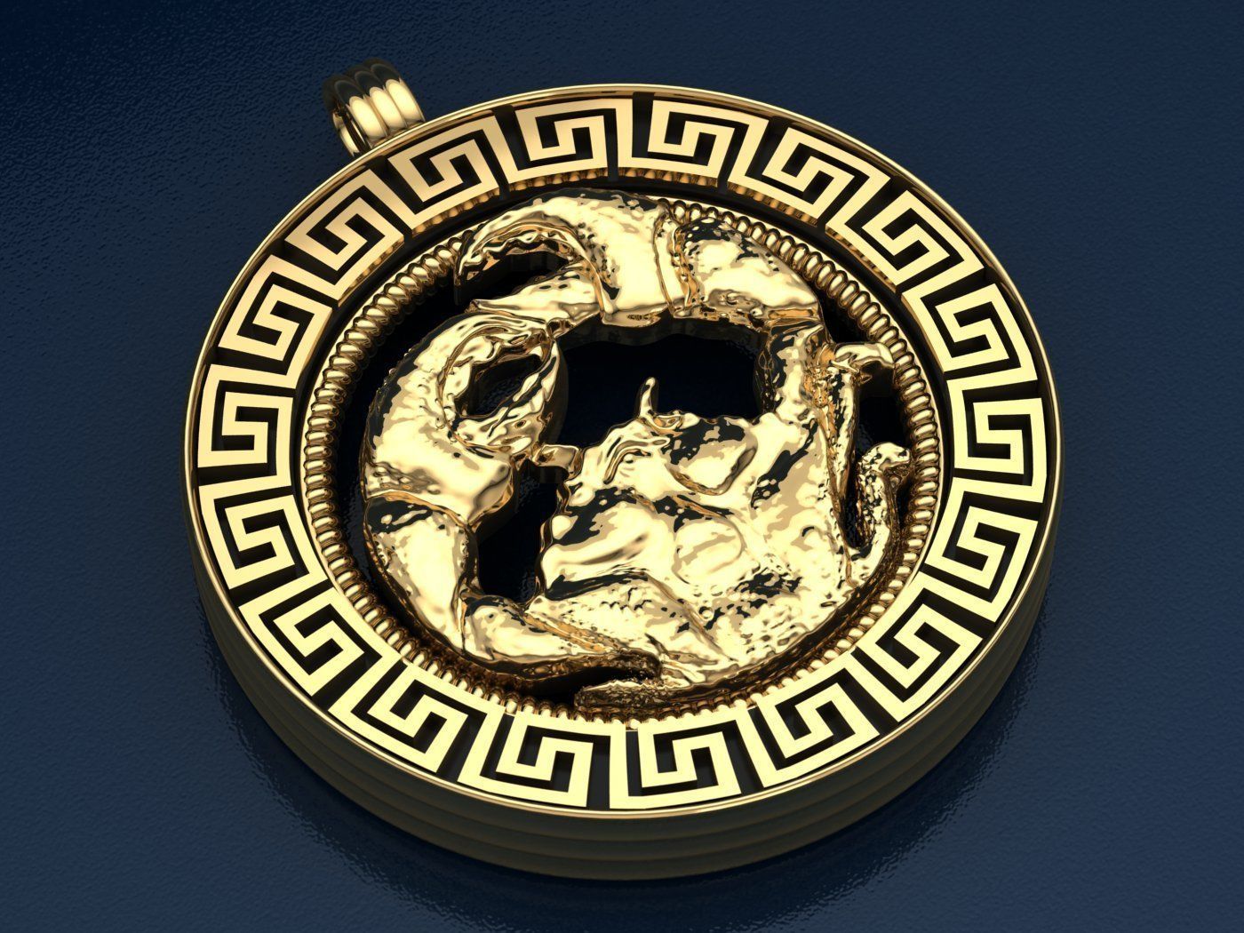 crab pendant - Cancer  3D print model_1