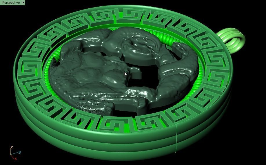 crab pendant - Cancer  3D print model_20