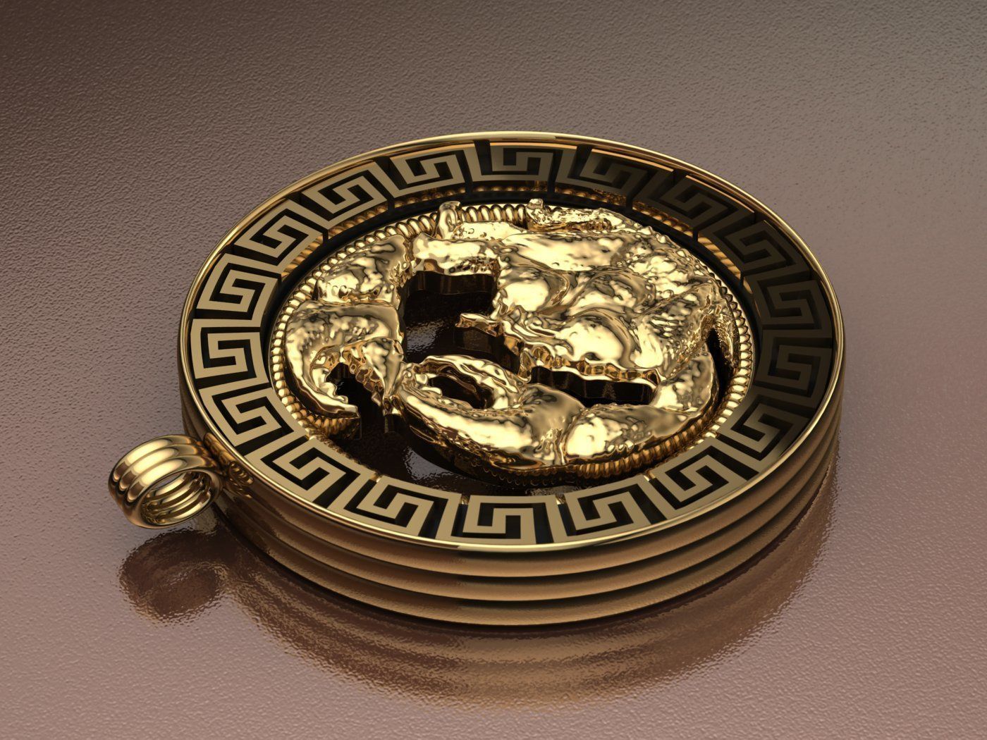 crab pendant - Cancer  3D print model_6