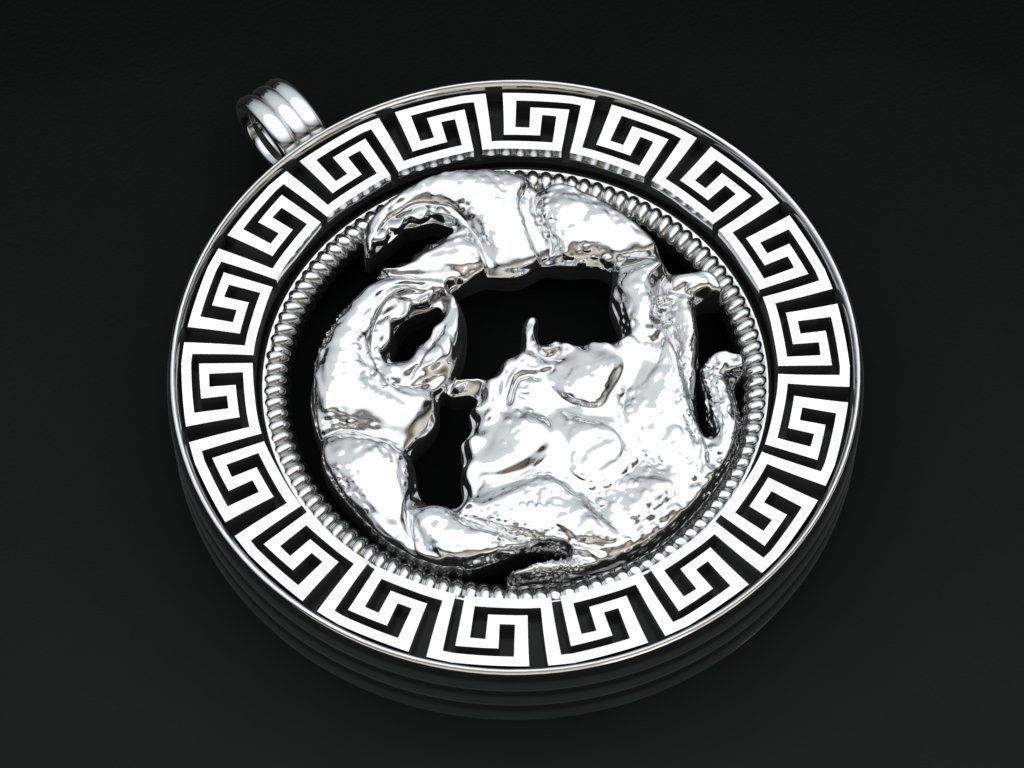 crab pendant - Cancer  3D print model_2