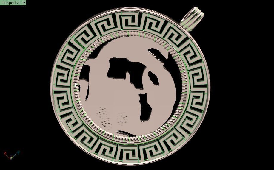 crab pendant - Cancer  3D print model_13