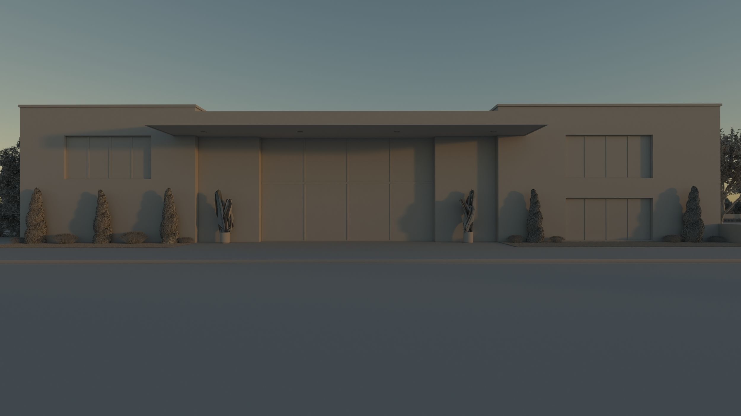 Exterior House Scene 6 - Pool Hotel 3D model_36