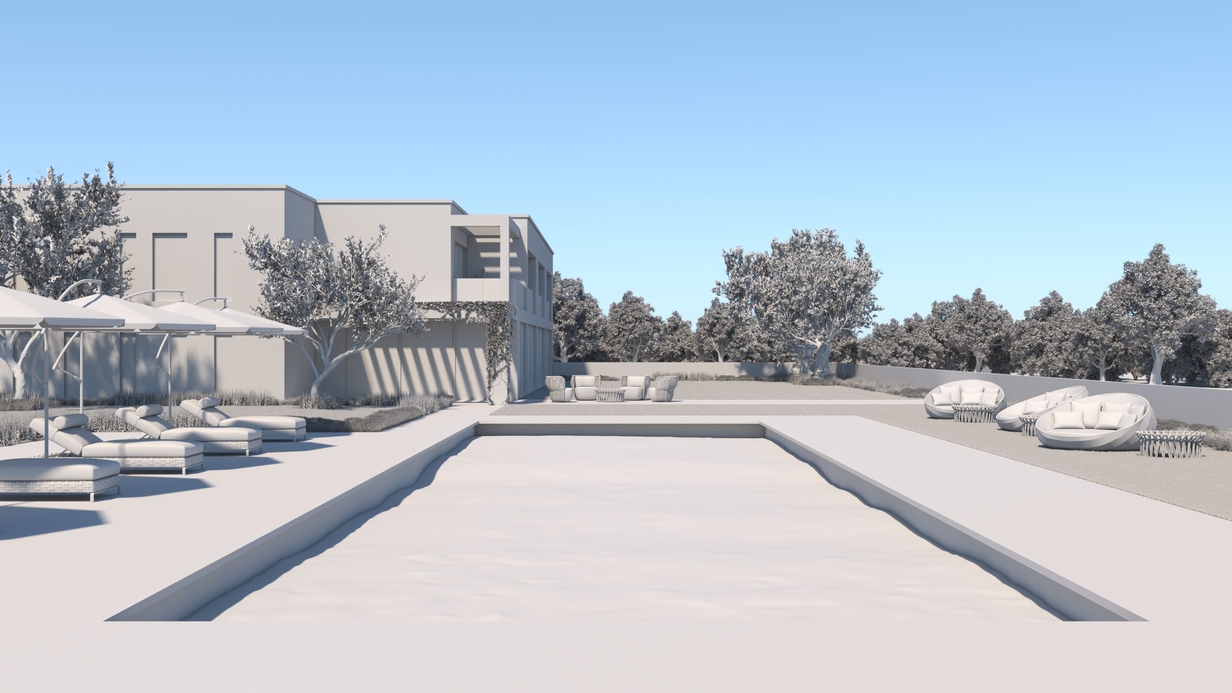 Exterior House Scene 6 - Pool Hotel 3D model_40