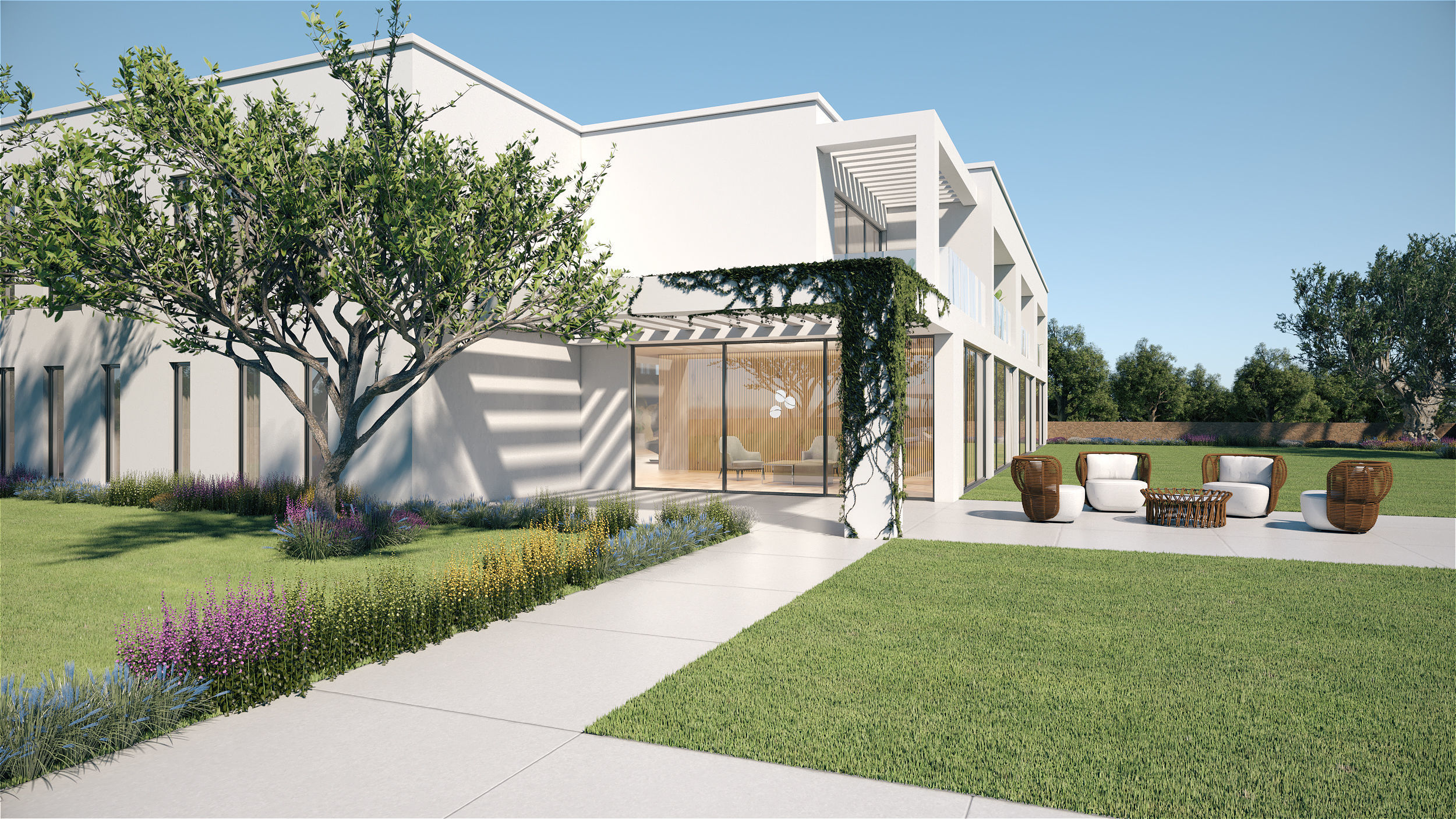 Exterior House Scene 6 - Pool Hotel 3D model_3